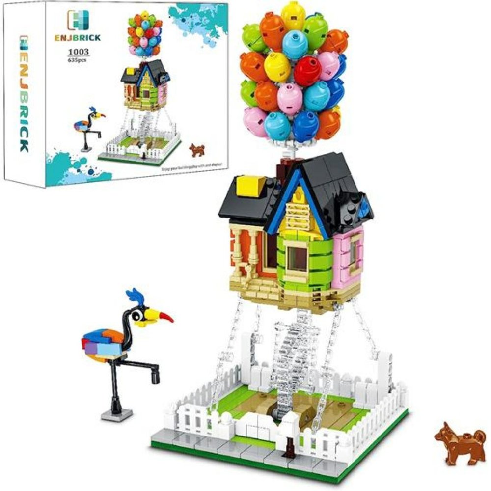 Up Balloon House Building Kit for Kids Age 8-14 Yrs, Building Block Set 635pcs